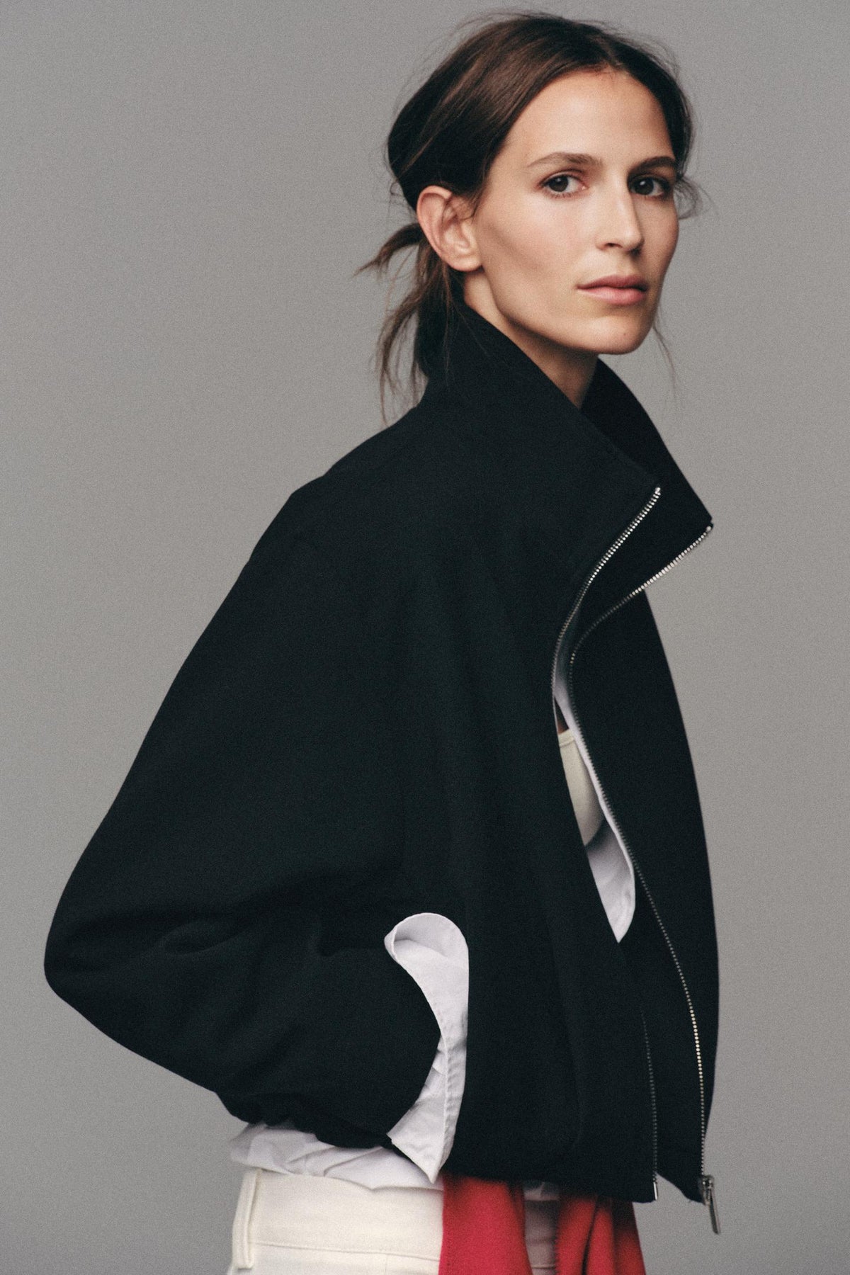 Stand Collar Bomber Jacket